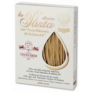 Těstoviny "Fettuccine" vaječné  sušené semolinové  s  Aceto Balsamico di Modena IGP, LEONARDI, Itálie, 250gr