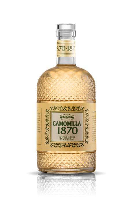 Heřmánek Infuso 1870 Camomilla Bertagnolli, 0,7L 28% Vol. (heřmánková grappa)