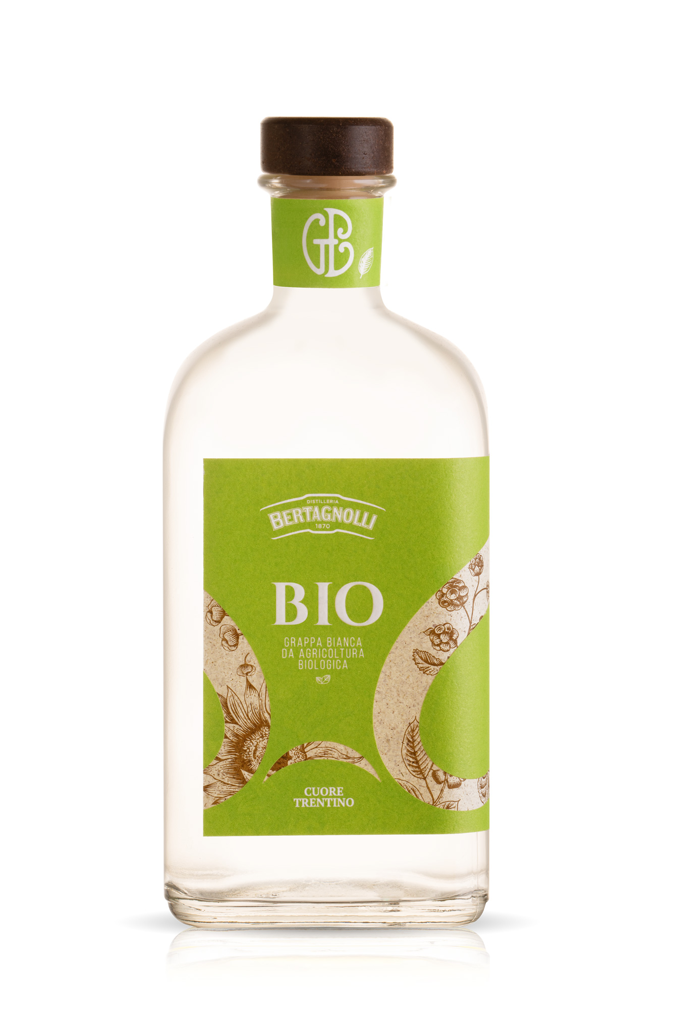 Bio Grappa Bianca (Teroldego, Amarone), Distilleria G. Bertagnolli 0,7L, 40% Vol.