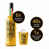 Startovací balíček : 6x Bombardino Premium® CLASSICO 1,0L, 17 % Vol., MADE IN ITALY  + 48x kelímků s logem zdarma