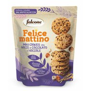 Sušenky Felice mattino, Mini cookies s kousky čokolády a liskových ořechů,  Falcone, Itálie  450g