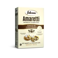Amaretti  gocce di cioccolato , měkké 170g  výrobce Falcone, Itálie