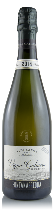 Alta Langa Riserva Blanc de Noir, Pas Dose´, Brut Nature , metodo classico, DOCG , 2019, Vinařství Fontanafredda , 0,75ml, 12%