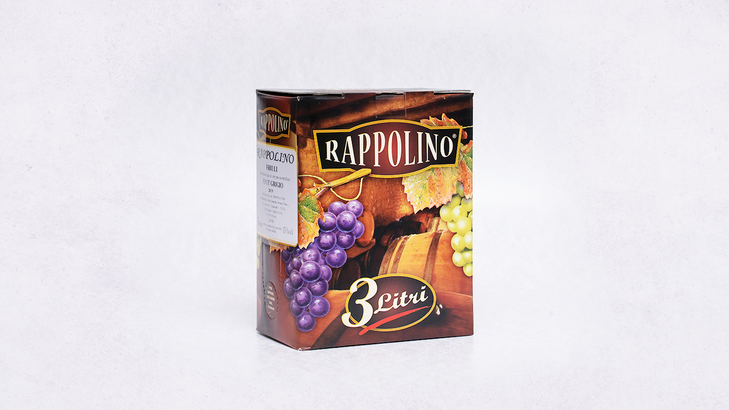 Bílé víno, bag in box, Pinot Grigio , Venezia Giulia, Friuli, DOC, Grappolo d´Oro 3,0l 13%