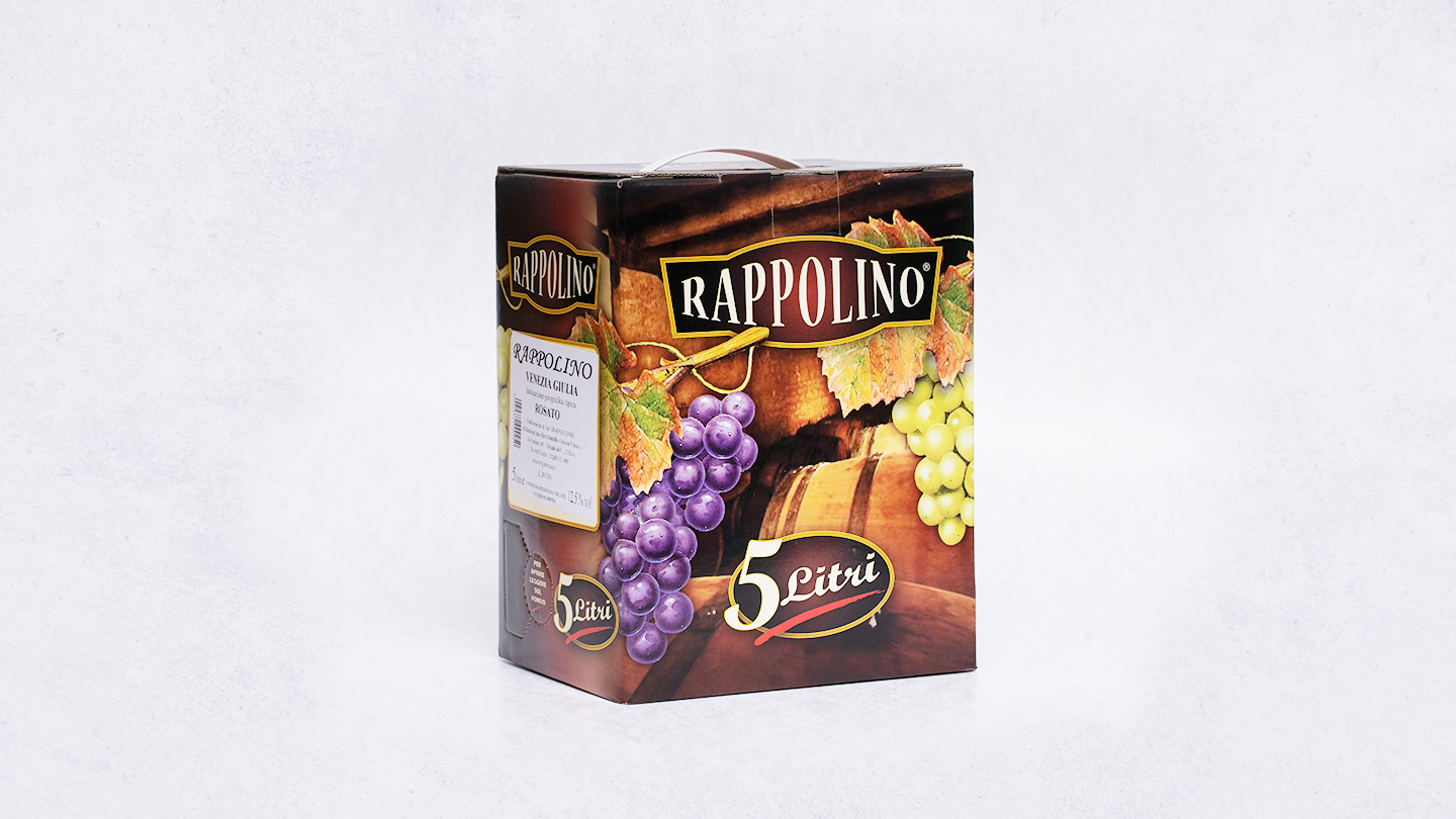 Bag in box 5L, růžové víno, Friuli, Grappolo d´oro, 12,5%